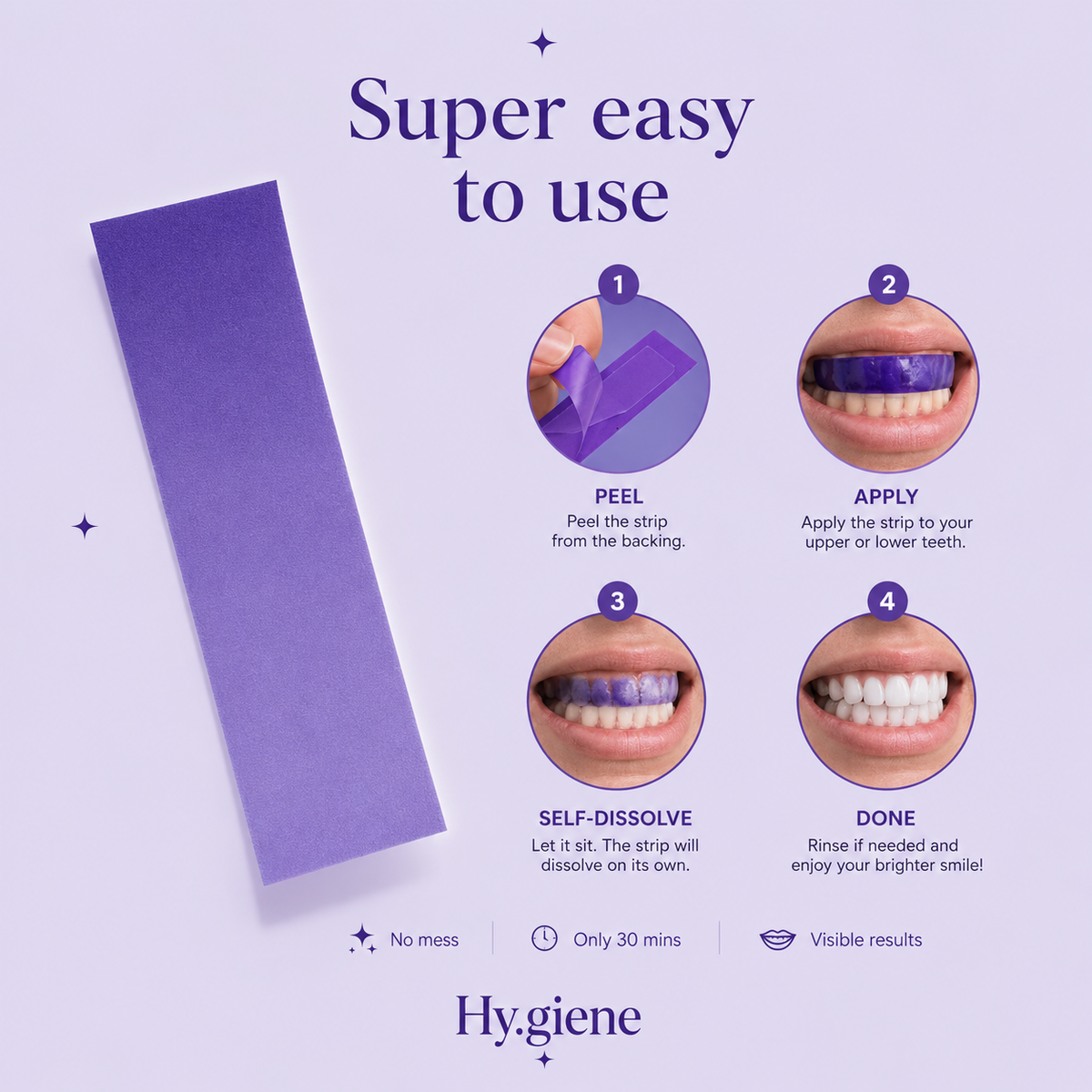 Hy.giene Purple Whitening Strips